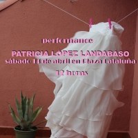 Corriendo la artista plástica española.